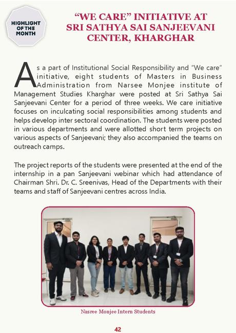 Sai Sanjeevani Newsletter April 2024 Edition
