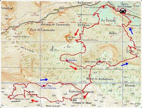 Tielve-Bierru-La Cabecina Quemada (Peña Maín)-Argandobín-Dobru