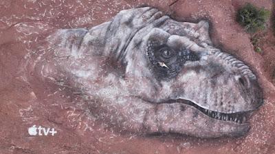 El impresionante land art dinosauriano de David Popa