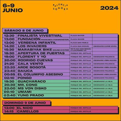 Horarios Palencia Sonora 2024