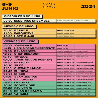 Horarios Palencia Sonora 2024