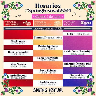 Horarios sábado del Talavera Spring Festival 2024