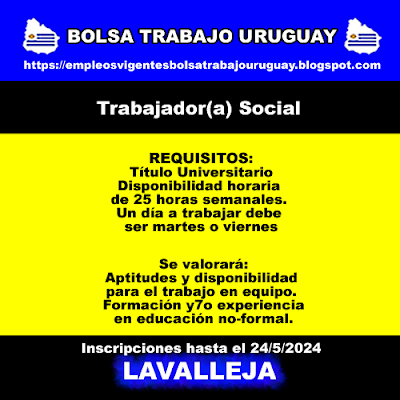 Trabajador(a) Social(Lavalleja)