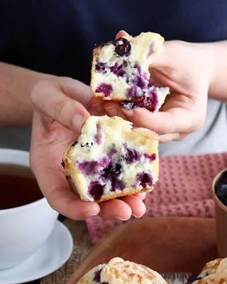 ¿Qué es el Polvo para Hornear? muffins arandanos