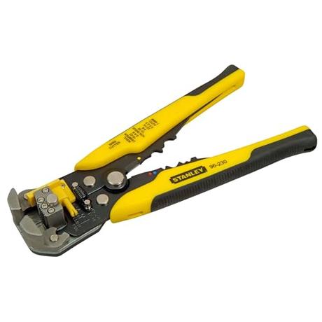 STANLEY FMHT0-96230, Alicate Pelacables Automático Fatmax 20.3 cm, Mango ergonómico, Fácil agarre, Muelle de retorno, Rueda de sujeción, Apertura de mordaza de 0.2 a 6 mm² con Longitud de 6 a 18 mm