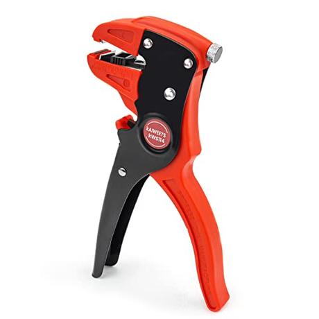 KAIWEETS Pelacables Automático, 2-en-1 Pelacables multifunción Ajustable, Alicates Pelacables para pelar y Cortar Cables de una hebra, de Dos hebras, Planos