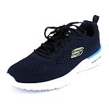 Skechers Skech-Air Dynamight Tuned Up, Zapatillas de Deporte Hombre, Navy Engineered Mesh PU Lime Trim, 40 EU