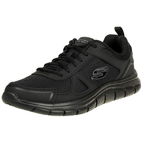 Skechers Track Scloric, Zapatillas Hombre, Negro, 45 EU