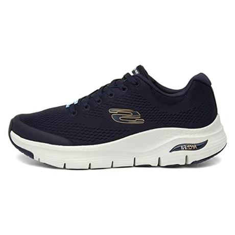 El Mejor 10 skechers hombre memory foam de 2024: La Elección de los Especialistas Skechers Arch FIT, Zapatillas Hombre, Azul Marino Textile Synthetic Trim, 43 EU