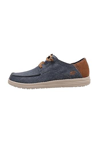 Skechers Relaxed Fit Melson Planon, Zapatos Hombre, Navy, 41 EU
