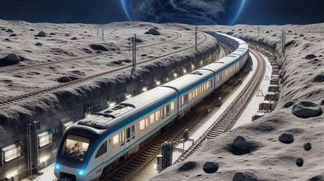 NASA Unveils Futuristic Mission with Moon Rail Tracks & Martian Transit Systems to Mars 1