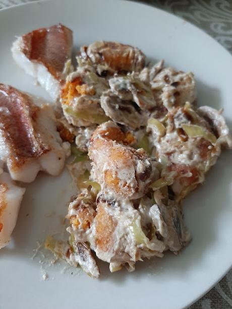 GNOCCHIS DE CALABAZA CON SALSA DE SETAS KETO