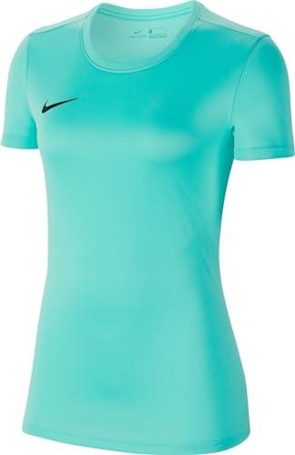 NIKE Mujer Camiseta de Manga Corta, Hyper Turq/Black, XL