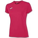 Joma Combi Woman M/C Camiseta Deportiva para Mujer de Manga Corta y Cuello Redondo, Rosa (Pink Fucsia)