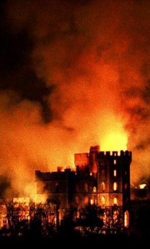 El castillo en llamas
