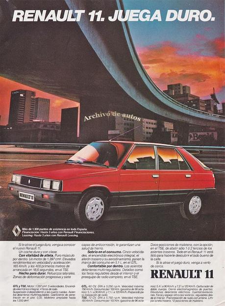 Renault 11 comercializado en España en el año 1983