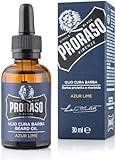 Proraso Aceite barba Azur Lime, 30 ml, aceite suavizante para barbas largas y rebeldes, ideal para el cuidado barba hombre , con aceite de macadamia