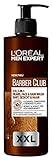 L'Oréal Men Expert Champú para hombres en pack XXL, para barba, cara y cabello, calmante y nutritivo gracias al aceite de madera de cedro, Barber Club, cuidado de la barba