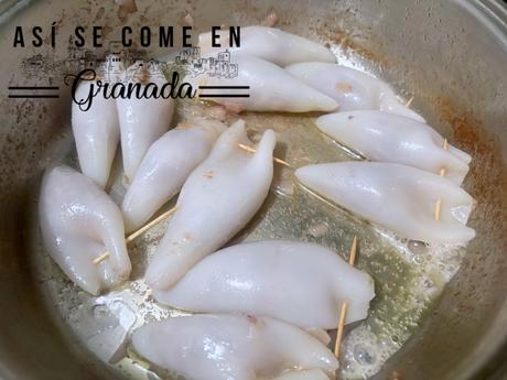 Chipirones Rellenos de Cebolla Chipirones Rellenos de Cebolla