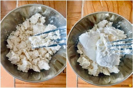 Bruschetta mediterránea con feta y tomate