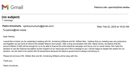 3.2 millones de dólares: Otra raya más para María Corina Machado