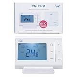 Termostato inalámbrico PNI CT60 para centrales térmicas, histéresis 0,1 Grados