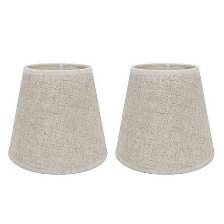 Eastlion Paquete de 2 pantallas de lámpara de noche E14 para lámpara de pared de cristal, 10 x 16 x 14 cm de línea