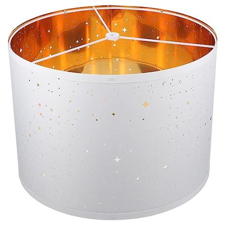 Didiseaon Pantallas Tambor Pantallas Medianas 12. 97 Tapa X12. 97 Inferior X9. 43 Alto Pantallas De Tela Pantalla De Estrellas Para Lámparas De Mesa Lámparas De Pie Tipo Araña