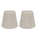 Eastlion Paquete de 2 pantallas de lámpara de noche E14 para lámpara de pared de cristal, 10 x 16 x 14 cm de línea