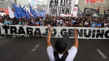 Solidaridad con el movimiento de desocupados ¡Abajo el Gobierno del ajuste y el hambre!