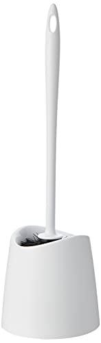 Tatay Escobilla de Baño WC Estandar, de Polipropileno, Cepillo Negro, Libre de BPA, Fabricado en España, Color Blanco, Medidas 12.00x12.00x38.00 cm