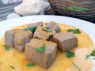 TACOS DE ATÚN ROJO A LA ROTEÑA CON COMINO.