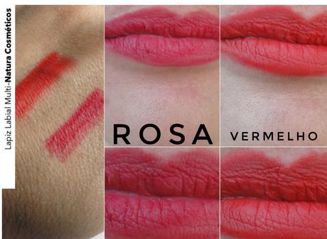 lapiz labial multi sombra de ojos colores vermelho rosa como quedan opinión