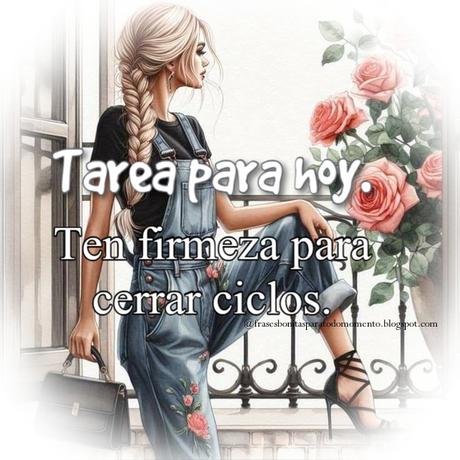 Tarea para hoy,Cerrando círculos