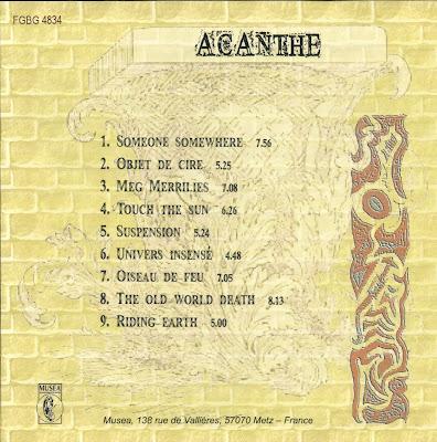 Acanthe. Someone Somewhere. Edición Rockarte