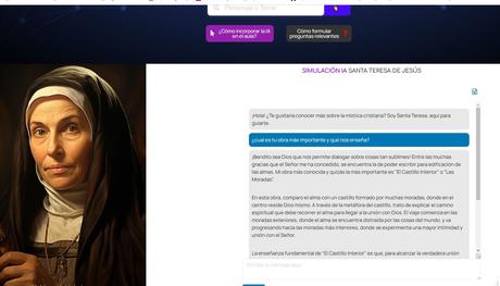 Chatea con Teresa de Jesús gracias a la Inteligencia Artificial