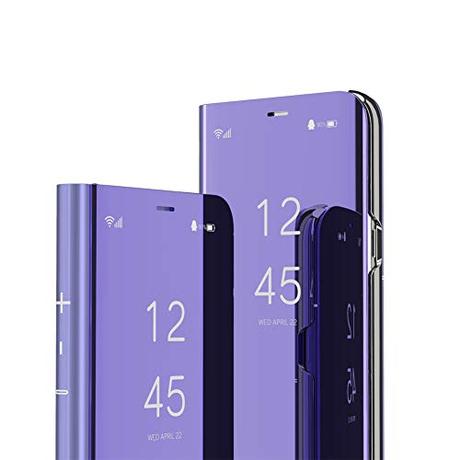 El Mejor 10 samsung note 9 de 2024: La Elección de los Especialistas IMEIKONST Samsung Note 9 Funda Carcasa Espejo Mirror Design Caso Clear View Makeup Standing Protectora Flip Folio PC + PU Cover Cubierta para Samsung Galaxy Note 9 Flip Mirror: Purple QH