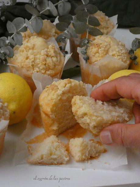 Muffins de Limón con Streusel Muffins de Limón con Streusel