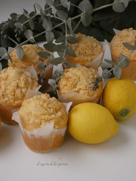 Muffins de Limón con Streusel Muffins de Limón con Streusel