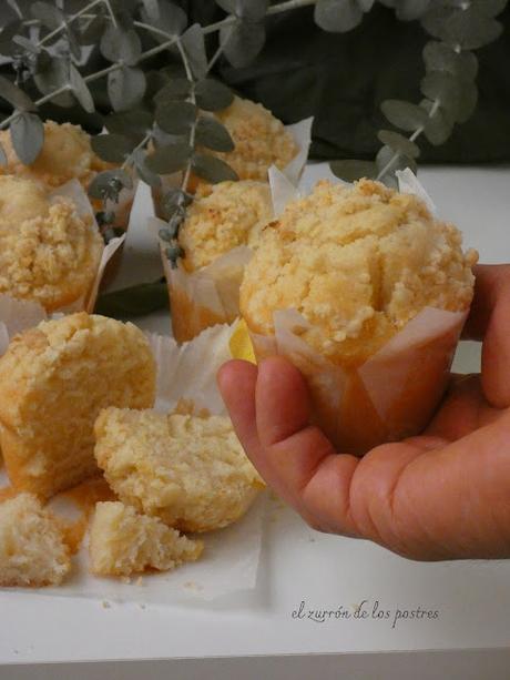 Muffins de Limón con Streusel Muffins de Limón con Streusel