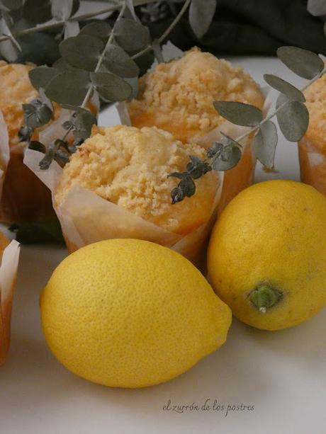 Muffins de Limón con Streusel Muffins de Limón con Streusel