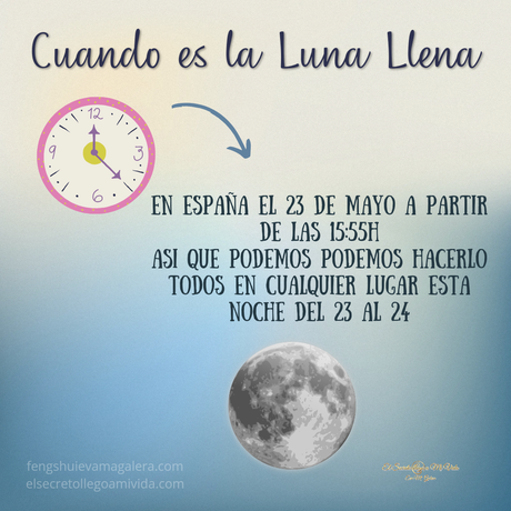Luna llena 🌕 23 de mayo Rituales 🪄