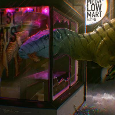 Dinosaurios en situaciones cotidianas por Robert Jack Esckelson