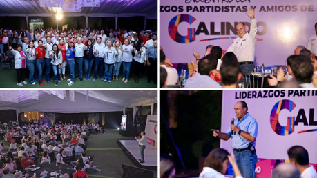 Enrique Galindo recibe expresiones de apoyo de diferentes líderes en SLP