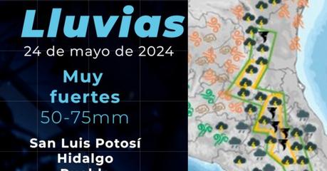 Clima extremo en Zona Media de  San Luis Potosí : alerta por lluvias y calor intenso