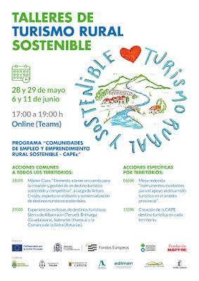 Ciclo online de talleres “Turismo  Rural Sostenible”