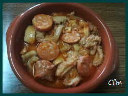 Callos con chorizo