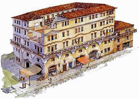Diferentes tipos de vivienda romana.