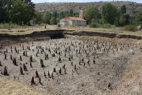 Campo de montón en el sitio Despilio