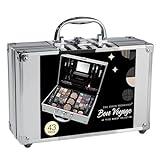 Markwins Maletín de Maquillaje Bon Voyage Makeup Set - Maletin con Maquillaje Incluido Completo en un Maletín Plateado y Elegante con Espejo Incluido para Llevar Siempre Contigo - Silver